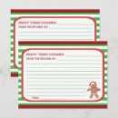 Search for gingerbread cookies christmas cards Red