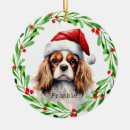 Search for cavalier king charles spaniel christmas tree decorations Dog