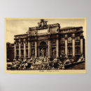 Search for trevi fountain posters Vintage