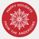 Search for red snowflake stickers Elegant