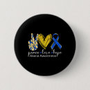 Search for peace hope badges Blue