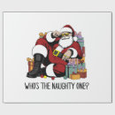 Search for naughty santa wrapping paper Merry christmas