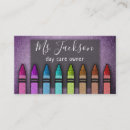 Search for crayon business cards Rainbow