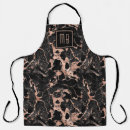 Search for black marble aprons Monogrammed