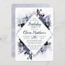 Search for blue and grey birthday invitations For her