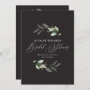 Search for black and gold bridal shower invitations Eucalyptus