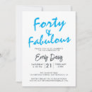 Search for fabulous 40th birthday invitations Fortieth