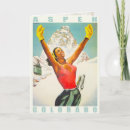 Search for downhill skiing cards Vintage