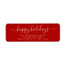 Search for happy holidays typography Red