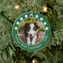 Search for paw christmas tree decorations Green