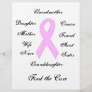Search for cancer flyers Breast cancer awareness