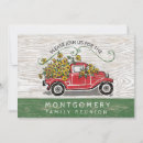 Search for vintage red truck invitations Rustic