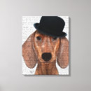 Search for dachshund canvas prints Antique