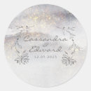 Search for silver and gold wedding stickers Botanical
