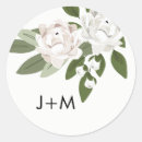 Search for ivory wedding stickers Monogrammed