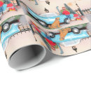 Search for winter scene wrapping paper Village