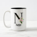 Search for alphabet mugs Monogrammed