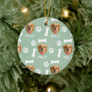 Search for green christmas tree decorations Dog