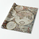Search for old world map wrapping paper Globe