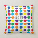 Search for rainbow heart cushions Equal rights