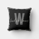 Search for black and white cushions Typography