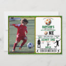 Search for soccer 1st birthday invitations First year down