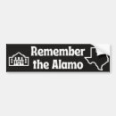 Search for remember bumper stickers Alamo