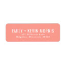 Search for coral wedding return address labels Chic