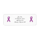 Search for purple ribbon return address labels Domestic violence