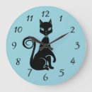 Search for animal silhouette clocks Cat