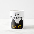 Search for cute black cat mugs Kawaii