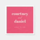 Search for retro wedding napkins Colourful