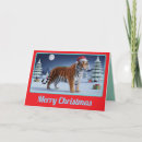 Search for tiger christmas cards Santa