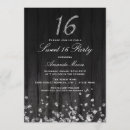 Search for black silver sweet 16 invitations Diamond
