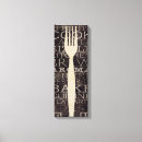 Search for kitchen words canvas prints Fork