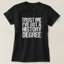 Search for history major tshirts Historian