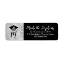 Search for black and silver return address labels High school