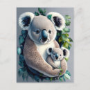 Search for koala baby postcards Watercolor