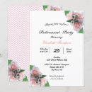 Search for floral retirement party invitations Roses