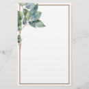 Search for sage green stationery paper Botanical