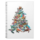 Search for christmas tree ornaments notebooks Blue
