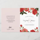 Search for red rose wedding programs Modern