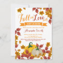 Search for red and brown invitations Fall in love