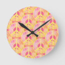 Search for peace sign clocks Retro