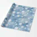 Search for blue snowflake wrapping paper Vintage