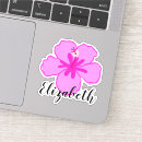 Search for tropical coconut stickers Hibiscus
