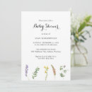 Search for rustic floral baby shower invitations Wildflower