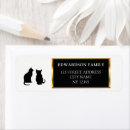 Search for silhouette return address labels Black
