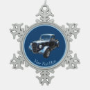 Search for blue car christmas tree decorations Antique