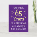 Search for 65 years cards Young at heart